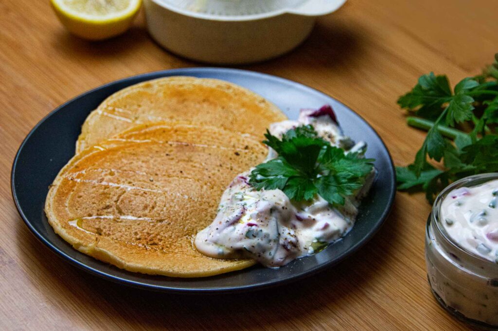 proteinreiche linsen pancakes