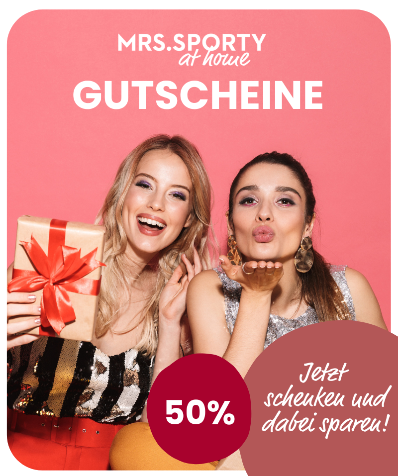 Gutschein für Mrs.Sporty at home als Weihnachtsgeschenk