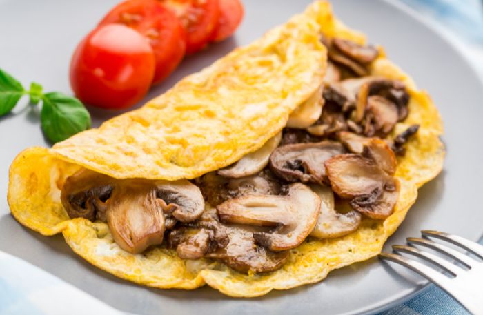 Omelette mit Pilzen