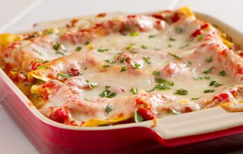 Kräuterlasagne aus dem Ofen